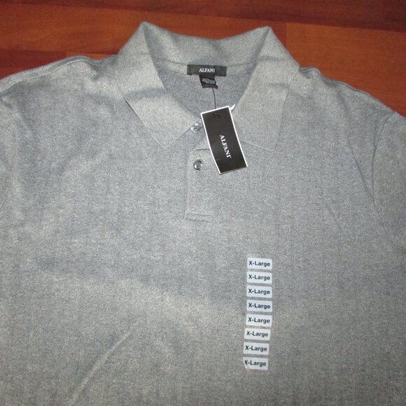 ALFANI Fine Knit Long Sleeve Polo Sweater - XL - NEW - Picture 3 of 8